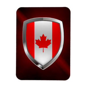 Kanada Mettaliskt Emblem Magnet