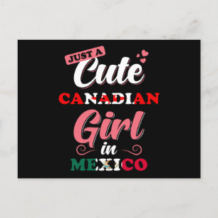 Kanada Mexico Girl Gift Say Vykort