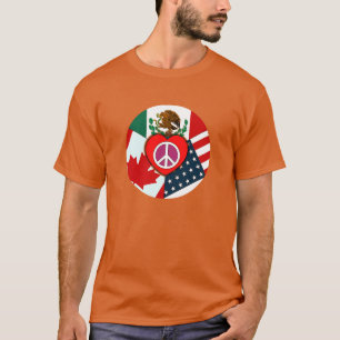 Kanada-Mexiko-USA Unisex T-Shirt