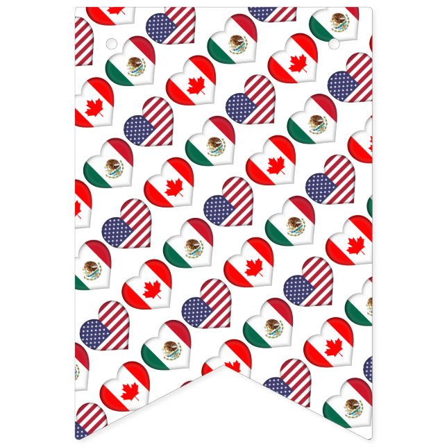 Kanada Mexiko USA värd för Football Tournament 202 Vimplar (Första flaggan)