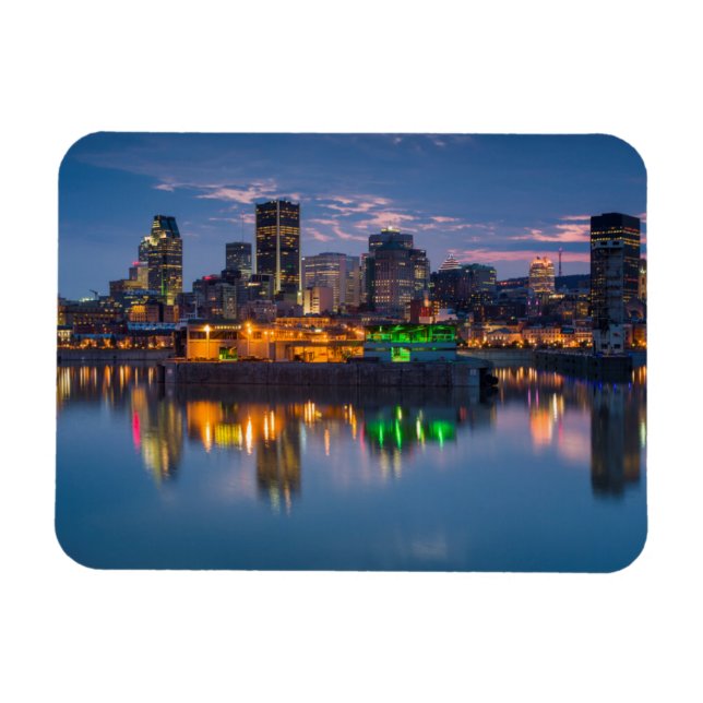 Kanada, Montreal, siluett och gammal hamn Magnet (Horisontell)
