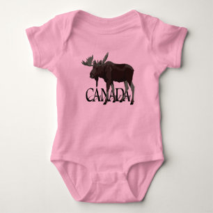 Kanada Moose Baby Bodydräkt Kanada Baby Shirts T Shirt