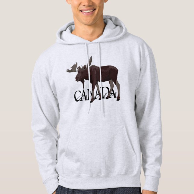 Kanada Moose Hoodie Manar Canadian Souvenir Shirt (Framsida)
