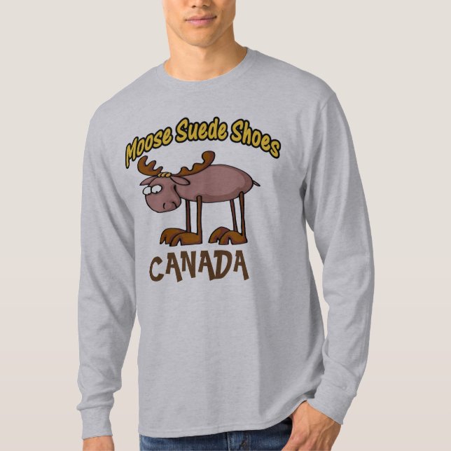 Kanada, moose Shoes T Shirt (Framsida)