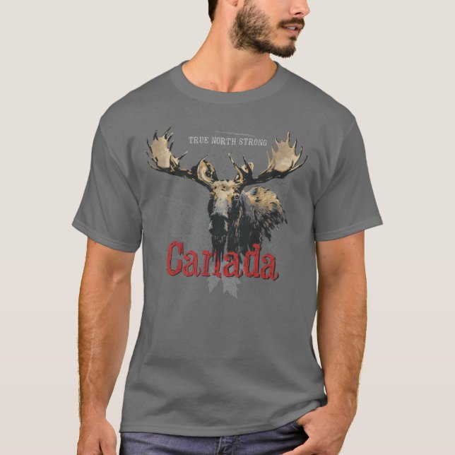 Kanada Moose T Shirt (Framsida)