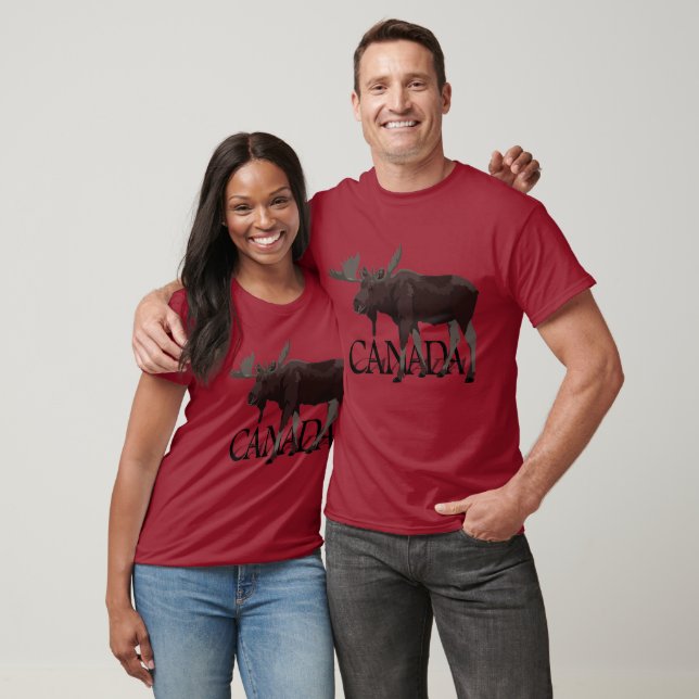 Kanada Moose T-shirt Plus Storlek Canadian Souveni (Unisex)
