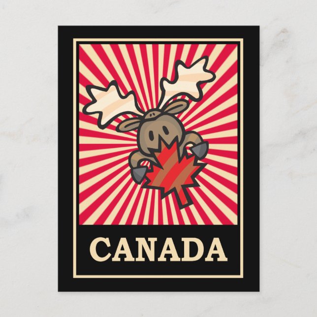 Kanada Moose Vykort (Framsida)