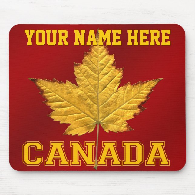 Kanada Mousepad Anpassningsbar Canada Varsity Mous Musmatta (Framsidan)
