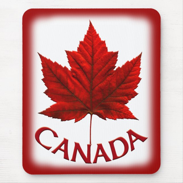 Kanada Mousepad Red Canada Maple Löv Mousepad Musmatta (Framsidan)