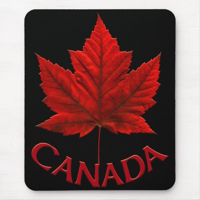 Kanada Mousepad Red Canada Maple Löv Mousepad Musmatta (Framsidan)