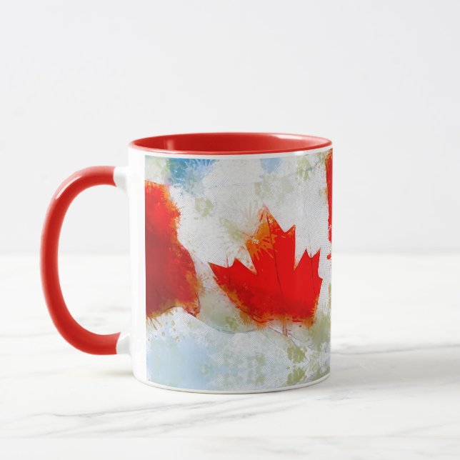 Kanada My Canada (Canadian Flagga) Mugg (Vänster)
