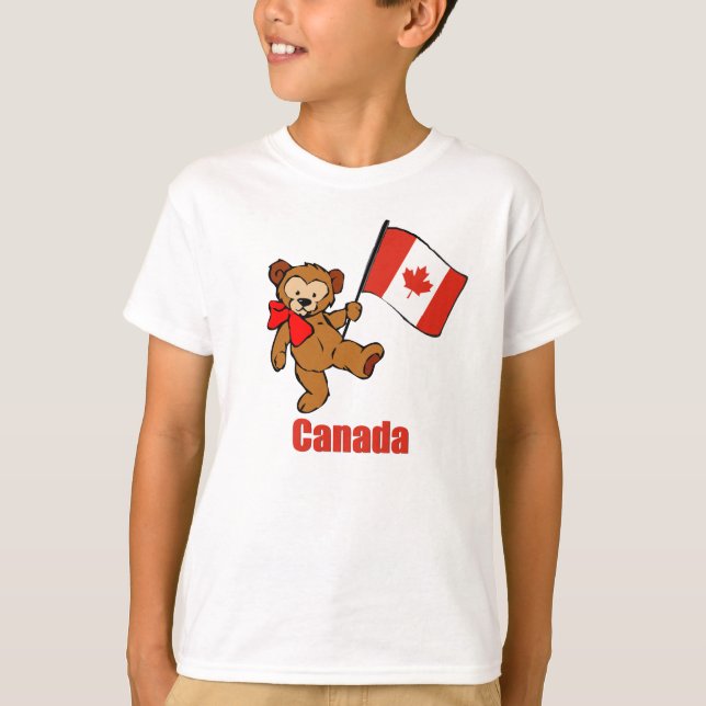 Kanada nalleT-tröja T-shirt (Framsida)