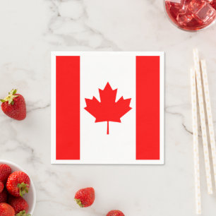 Kanada Napkins, Party, Kanada, Flagga Pappersservett