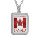 Kanada Necklace Canada Flagga Souvenir Necklaces Silverpläterat Halsband (Vänstra Framsidan)