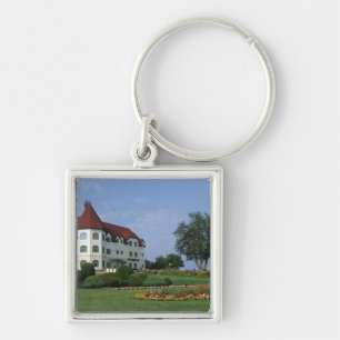 Kanada, New Brunswick, St Andrews. The Fairmont Fyrkantig Silverfärgad Nyckelring