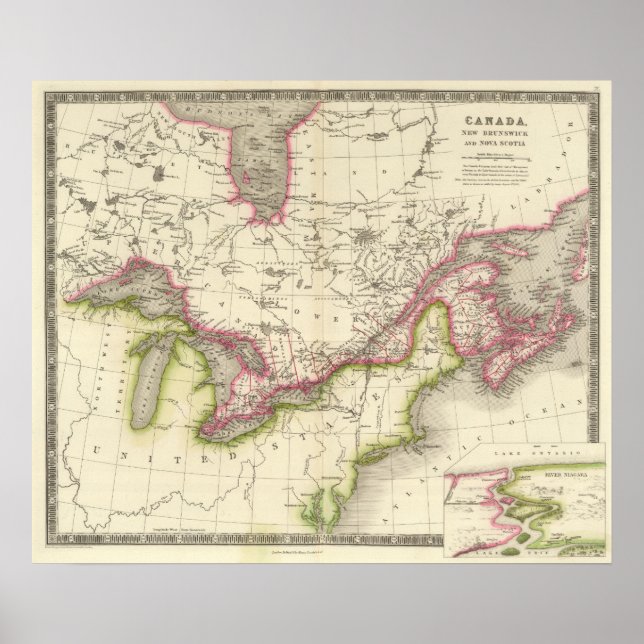 Kanada, New Brusnwick och Nova Scotia Poster (Framsidan)