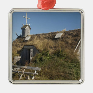 Kanada, Newfoundland och Labrador, L'Anse Aux Julgransprydnad Metall