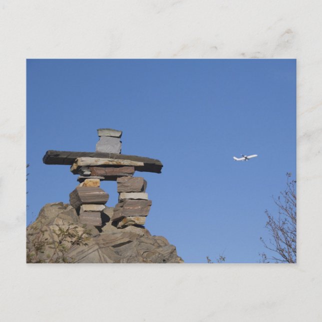 Kanada, Newfoundland, St. John's. Inukshuk (att Vykort (Framsida)