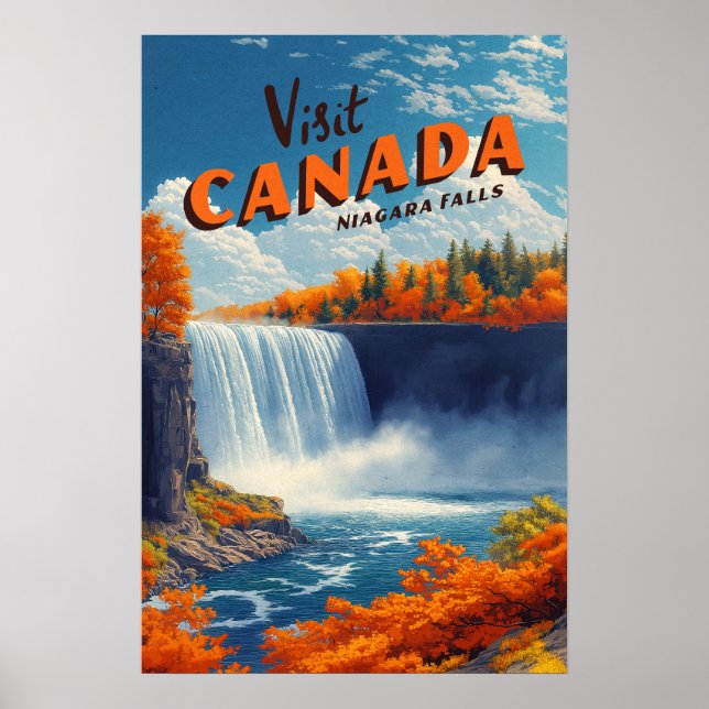 Kanada Niagara Falls Resemålningaffisch Poster (Framsidan)