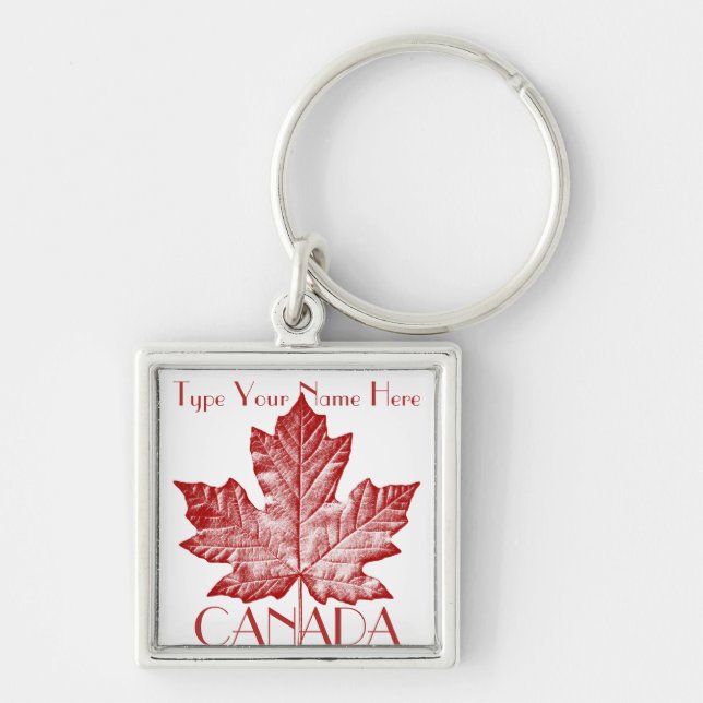 Kanada Nyckelring Personlig Canada Flagga Souvenir (Framsidan)