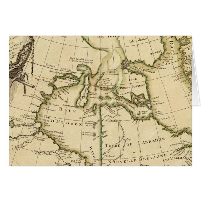 Kanada och Grönland Hälsningskort (Framsidan Horizontal)