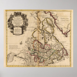 Kanada och United States Poster