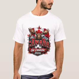 Kanada Oh Kanada 2026 Fotbollsfan T Shirt