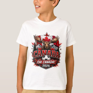Kanada Oh Kanada 2026 Fotbollsfan T Shirt
