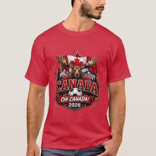 Kanada Oh Kanada 2026 Fotbollsfan T Shirt