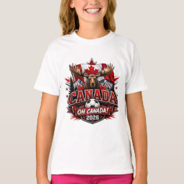 Kanada Oh Kanada 2026 Fotbollsfan T Shirt