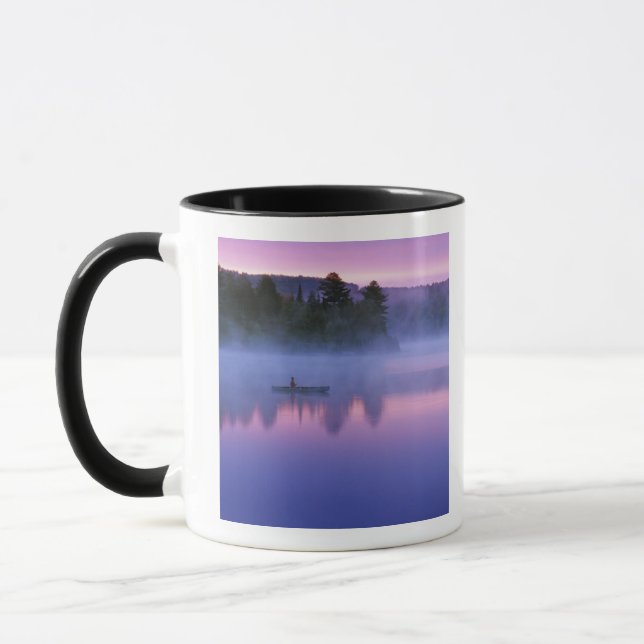 Kanada, Ontario, Algonguin Park, Canoeist på Mugg (Vänster)