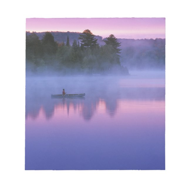 Kanada, Ontario, Algonguin Park, Kanotist på Anteckningsblock (Framsida)