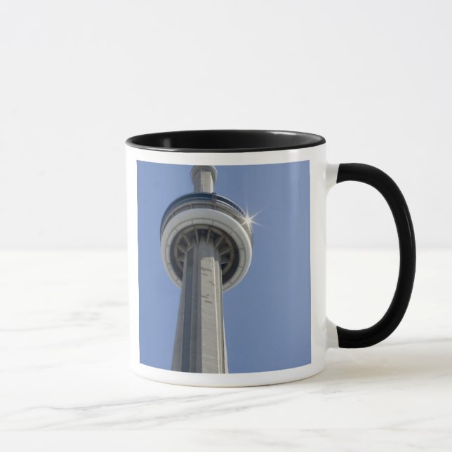 Kanada, Ontario, Toronto. Toppen av CN Tower med Mugg (Höger)