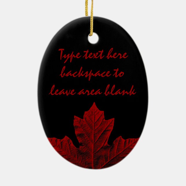 Kanada Ornament Personlig Souvenir Canada Gift (Baksidan)
