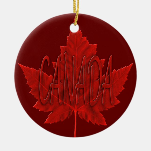 Kanada Ornament Souvenir Personlig Canada Gifts (Framsidan)