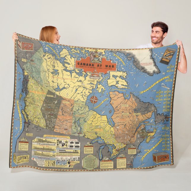 Kanada på krig fleecefilt (På plats)