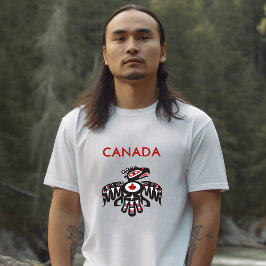 Kanada Pacific Northwest Haida Bird Light-Färg T Shirt