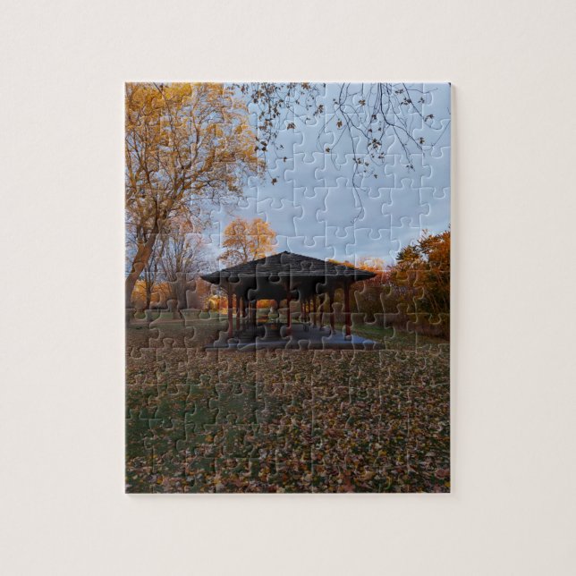 Kanada Pagoda på hösten Pussel (Vertikal)