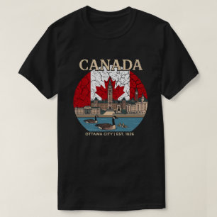 Kanada - Parlamentsbyggnaden och kanadensiskt kult T Shirt