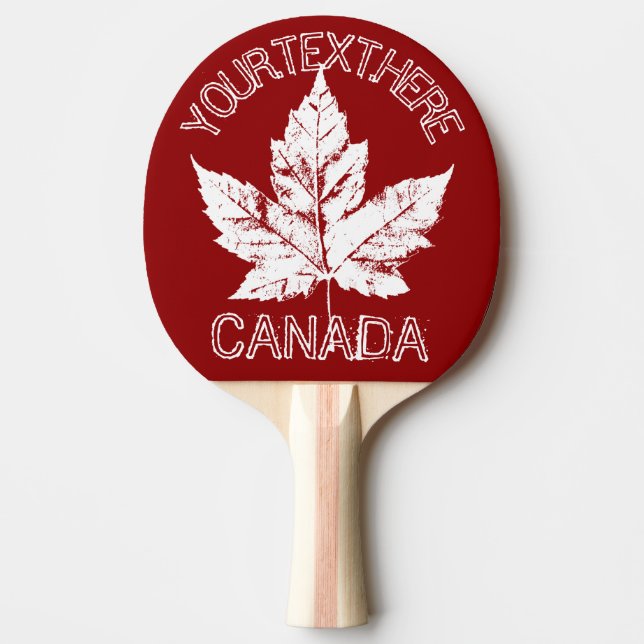Kanada Ping Pong Paddles Canada Personalizes Games Pingisracket (Framsidan)