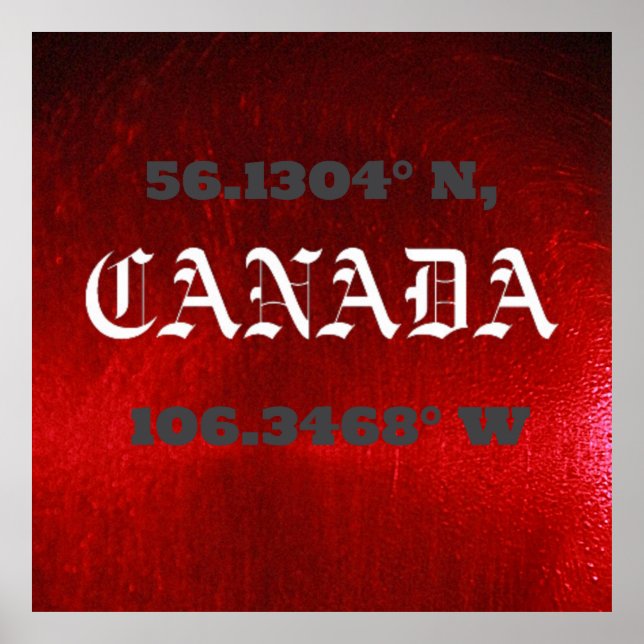KANADA POSTER (Framsidan)