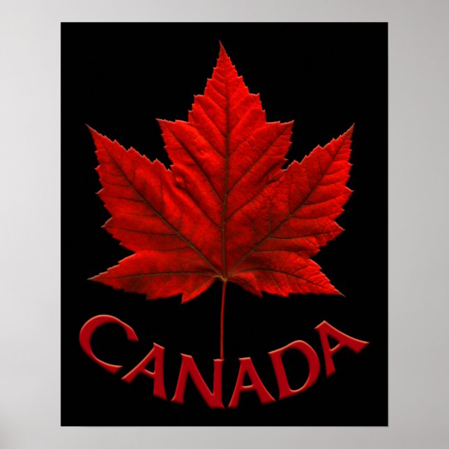 Kanada Poster Kanadas Maple Löv Souvenir-utskrift (Framsidan)