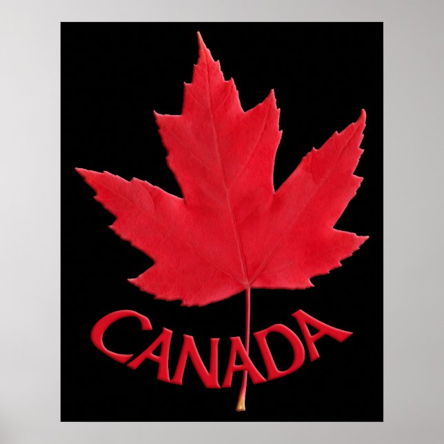 Kanada Poster Kanadas Maple Löv Souvenir-utskrift (Framsidan)