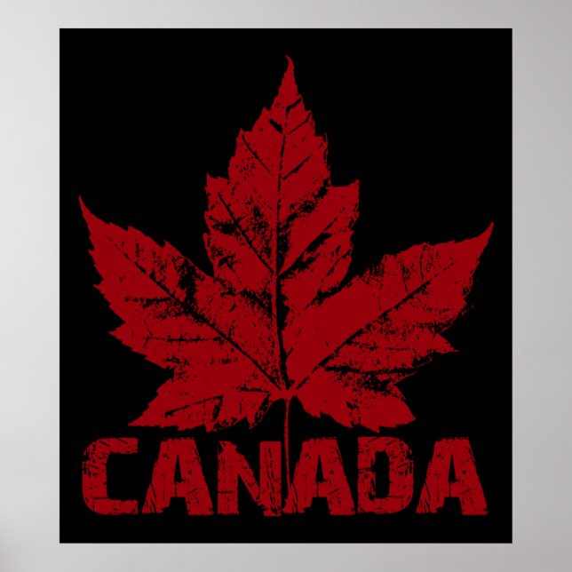 Kanada Poster Kanadas Maple Löv Souvenir-utskrift (Framsidan)