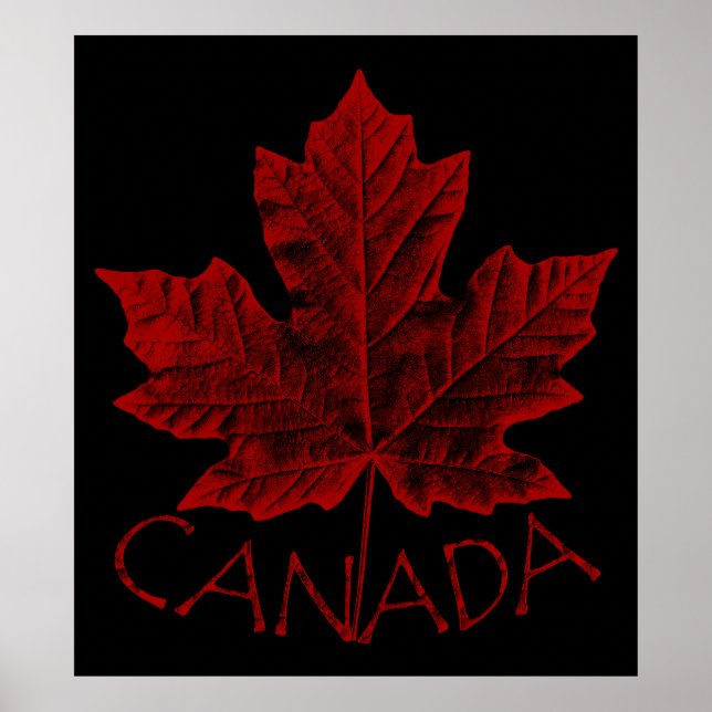 Kanada Poster Kanadas Maple Löv Souvenir-utskrift (Framsidan)