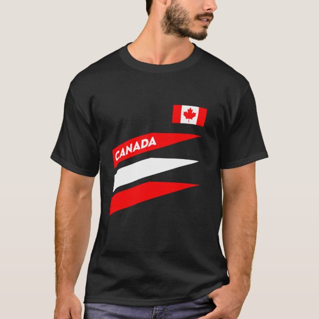 Kanada presentflagga Varsity kanadensiska Toronto  T Shirt (Framsida)