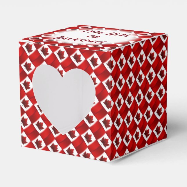 Kanada presentförpackning Personlig Kanada Flagga  Presentaskar (Framsidan Sidan)