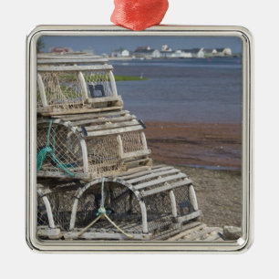 Kanada, Prince Edward Island, Rustico. Hummer Julgransprydnad Metall