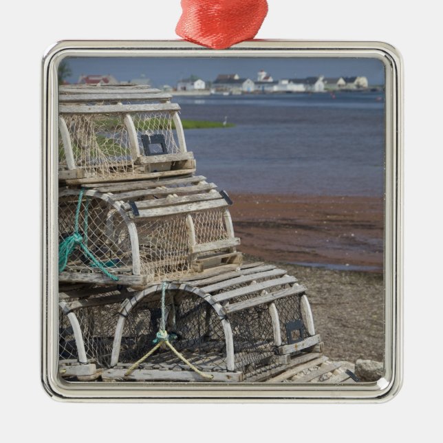 Kanada, Prince Edward Island, Rustico. Hummer Julgransprydnad Metall (Framsidan)