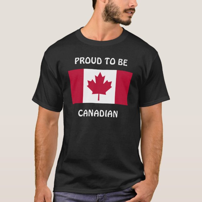 Kanada: Proud att vara kanadensisk T-shirt (Framsida)